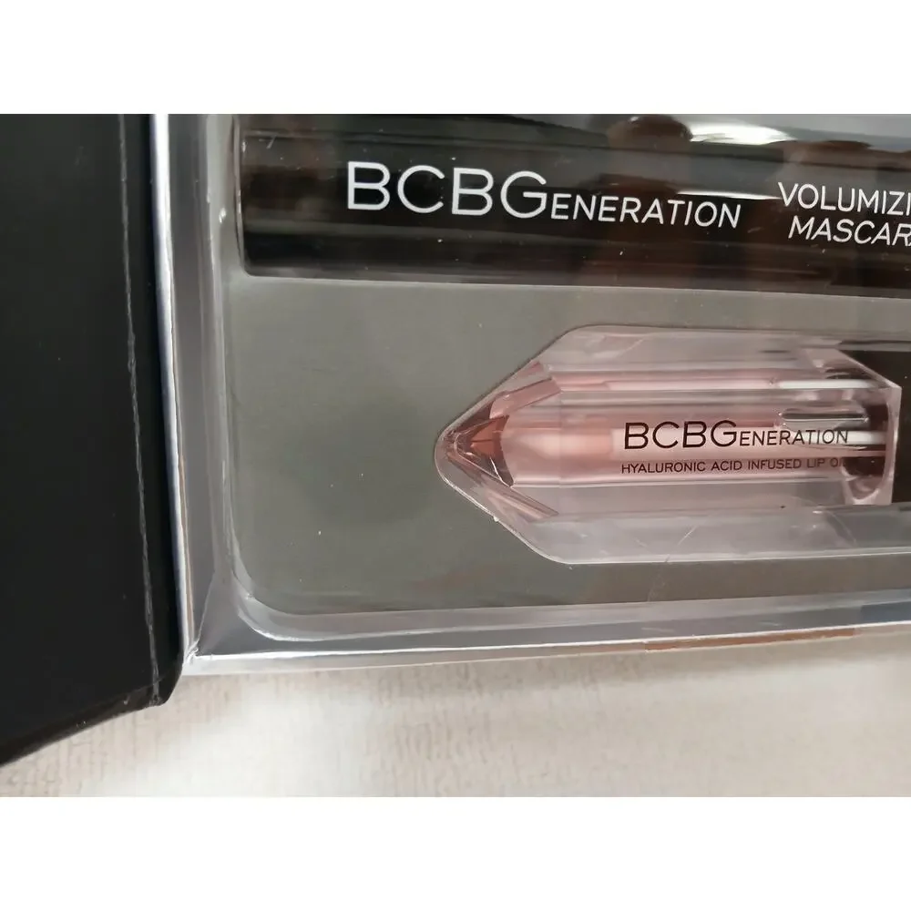 4 Pc Set BCBGeneration Natural Complete Eyes Liner Mascara Lip Set Talc Free New